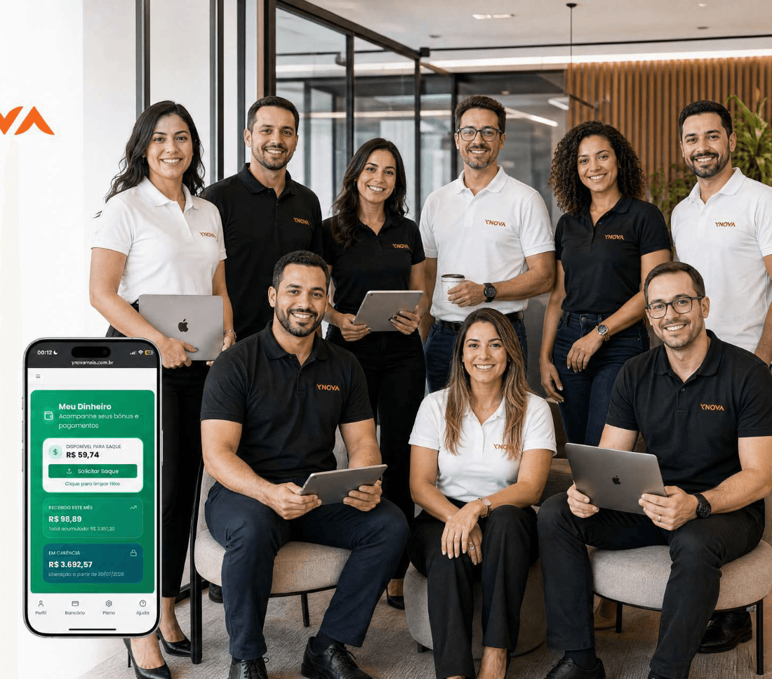 Time comercial da Ynova reunido